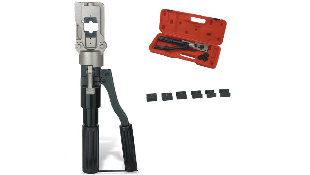 Praska do kabli 10-150mm2 / Zaciskarka do końcówek 10-16-25-35-50-70-95-120-150 mm2 / Zestaw walizkowy praski PHD-150