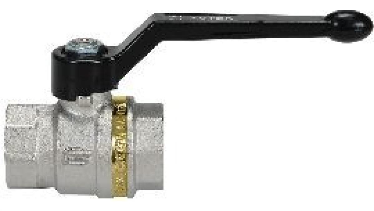 Zawór kulowy ECONO G 3/8 GW, PN25 mosiądz niklowany, PTFE