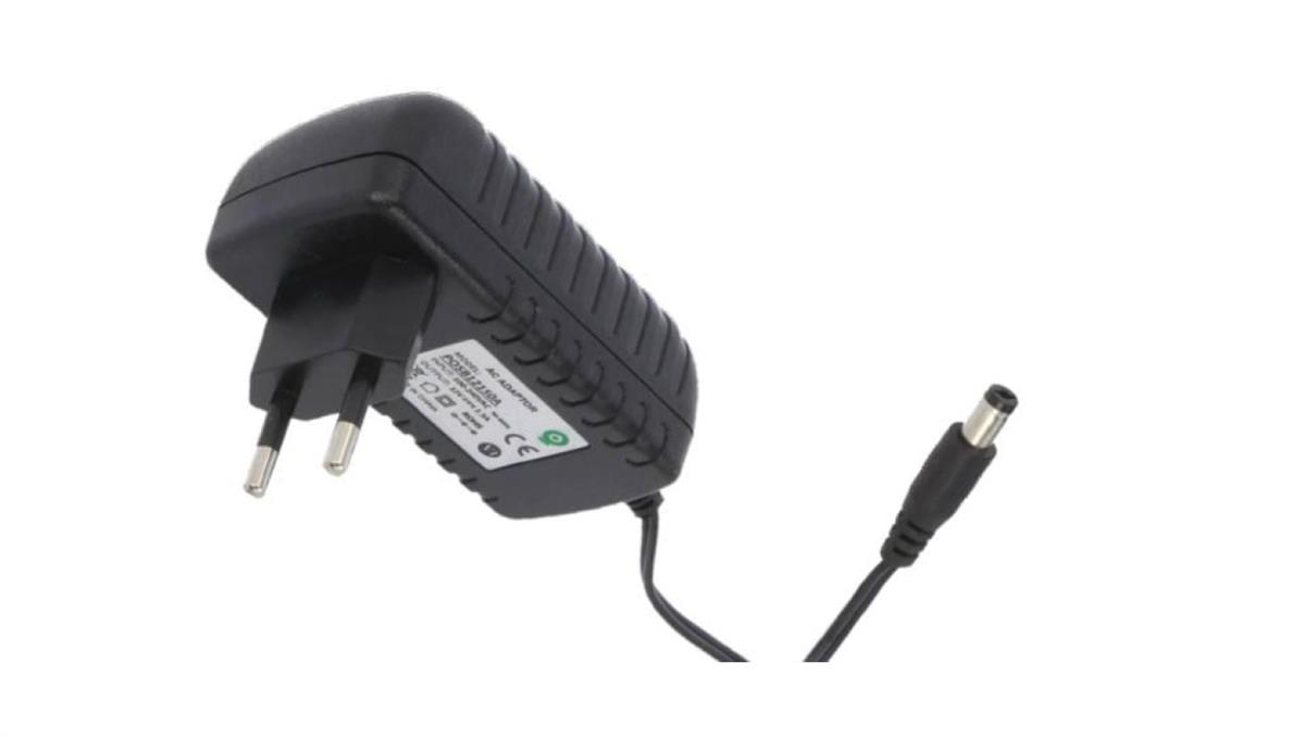 POS Power POSB12150A Zasilacz adapter czarny 18W 12V/1.5A czarny, CEE7/16 - DC wtyk 2.1/5.5(+)