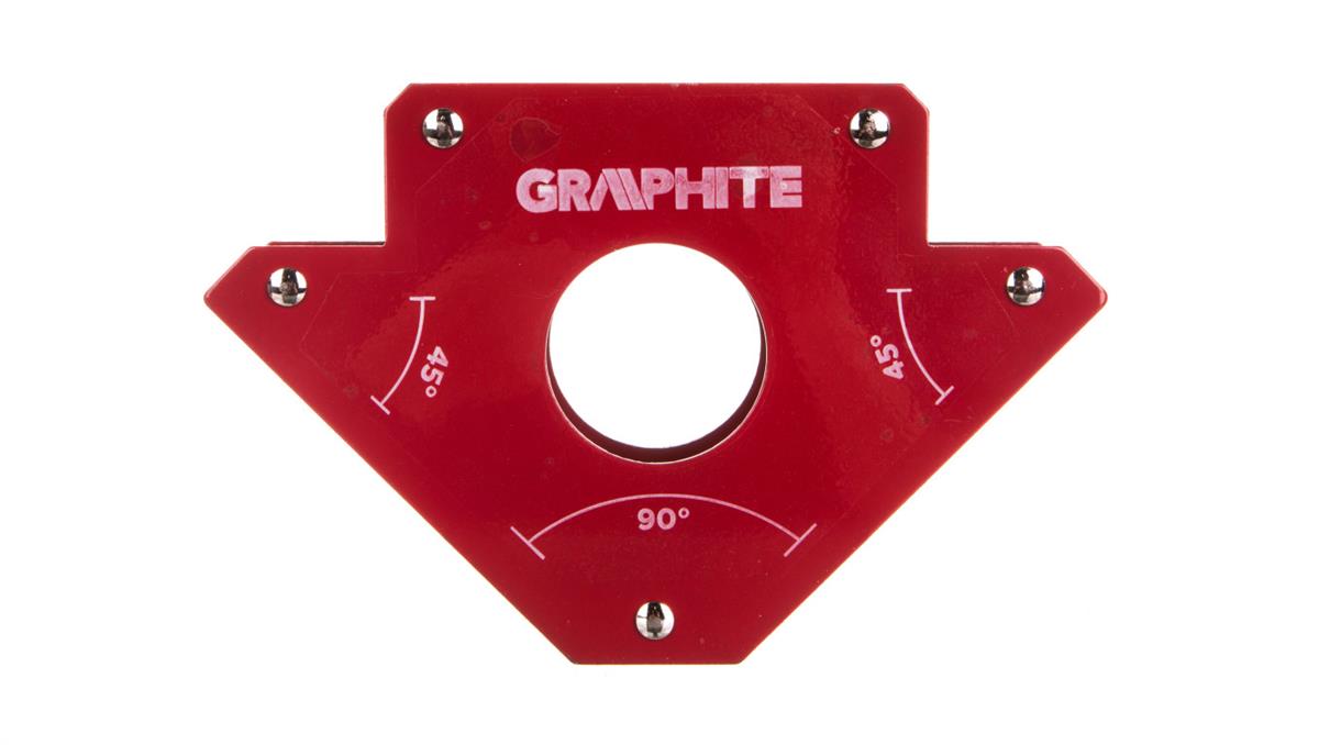 GRAPHITE Spawalniczy kątownik magnetyczny 122 x 190 x 25 mm udźwig 34.0 kg 56H903