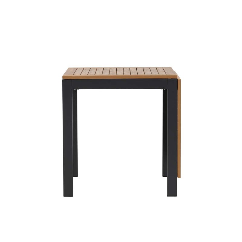 Diego bistro stół S70xD70/132cm z dodatkowe talerze czarny.