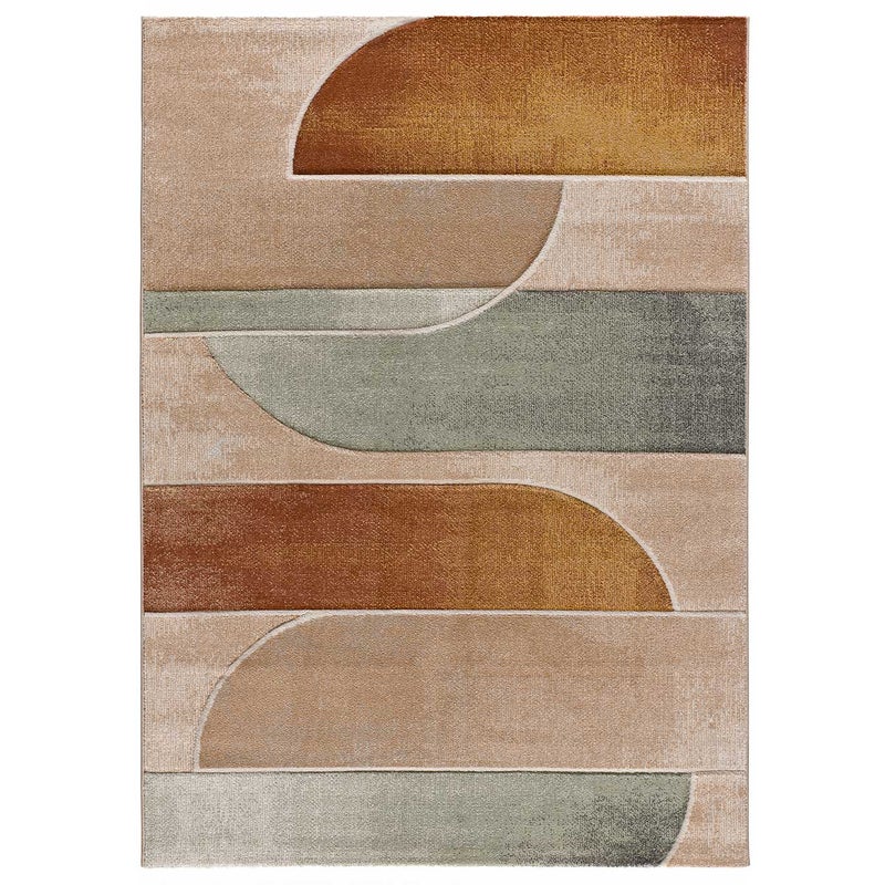 Prostokątny wielokolorowy dywan do wnętrz 140 x 200 cm SORA abstract - ATTICGO