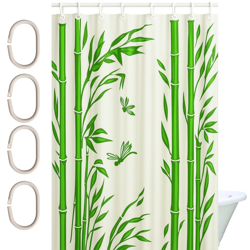 Zasłona prysznicowa Estiva PEVA 120x200 wzór bambus