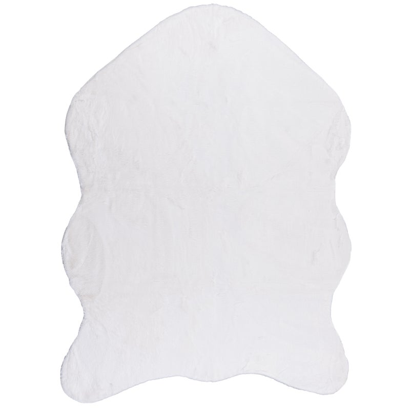 Dywan Sztuczna Skóra Rabbit Multidecor 60 x 90 cm biały 1 szt.