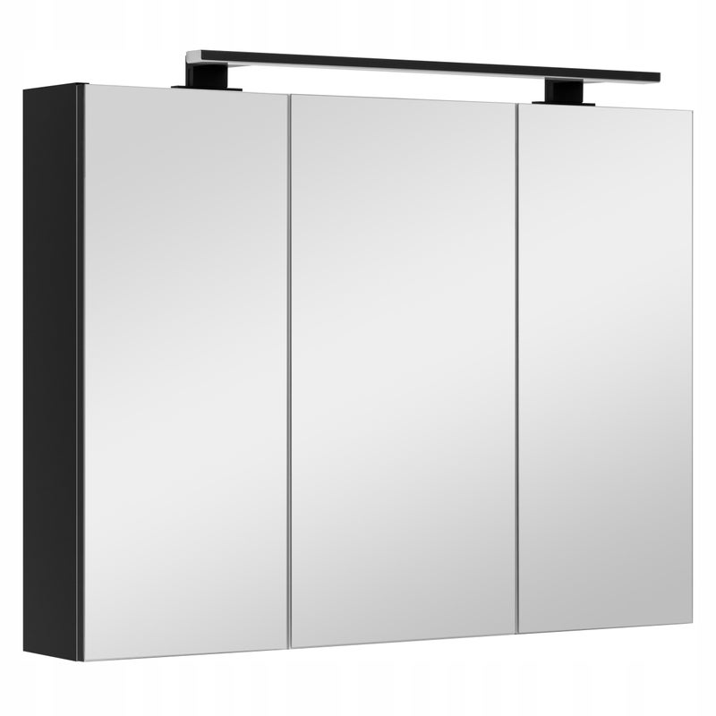 Szafka łazienkowa z lustrem oświetleniem lampką led lustrzana wisząca 80 cm