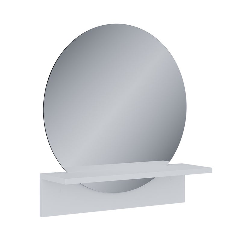 Vicco Lustro łazienkowe Elyra, Biały, 50 x 54.5 cm z półką