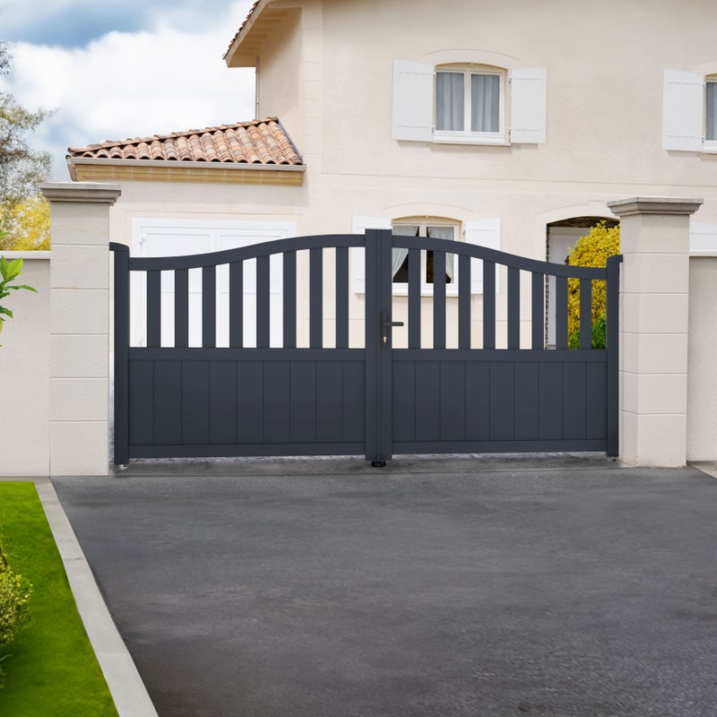 Brama aluminiowa dwuskrzydłowa 3m MEIJE 300B140