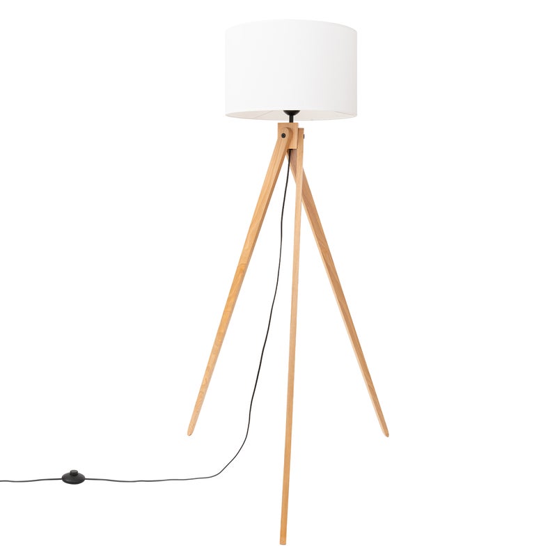 Lampa podłogowa NATT biała, nowoczesny - 77x77x140cm Sollux