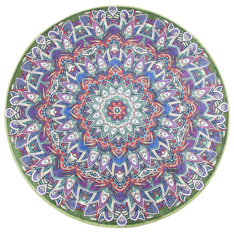 Dywan Multidecor Print Shine 133 cm koło boho wielokolorowy 1 szt.