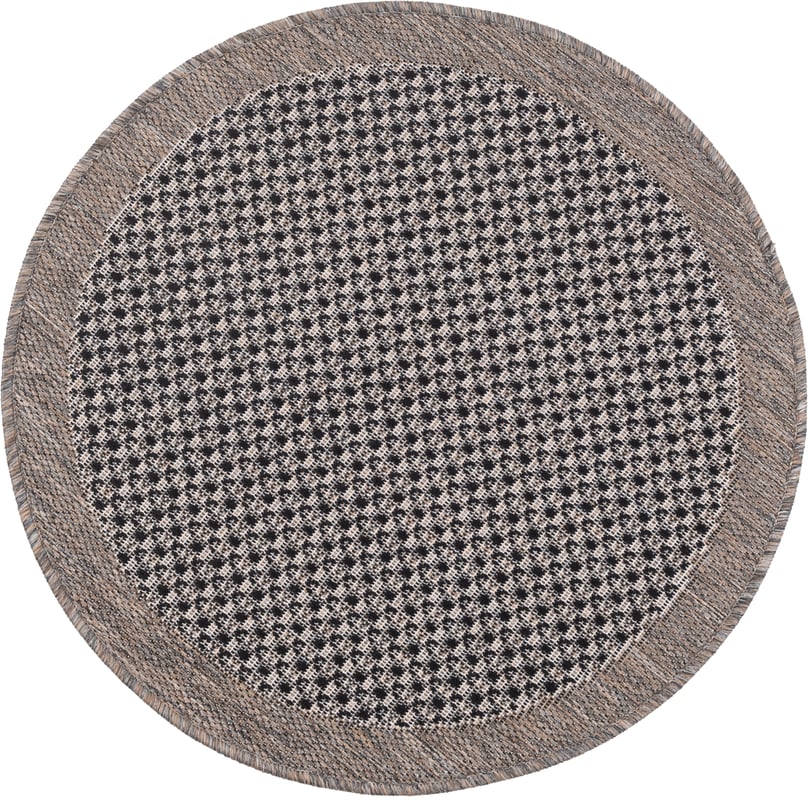 Dywan Multidecor Express In 80 cm koło gładki brąz 1 szt.