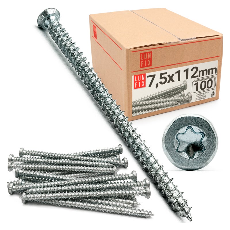 Wkręty do ościeżnic 7,5x112mm 100szt.