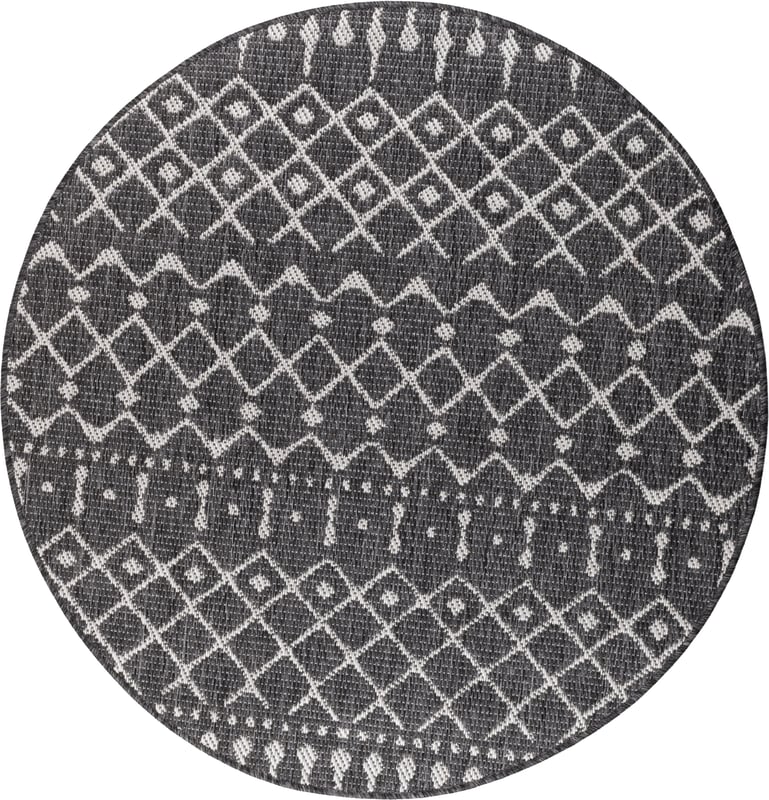 Dywan Multidecor Clyde 120 cm koło aztecki szary 1 szt.