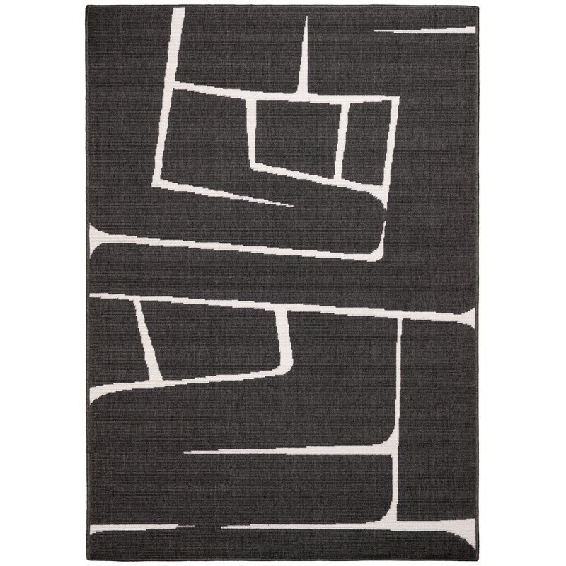 Dywan Multidecor Delmar 80 x 150 cm geometria czarny 1 szt.