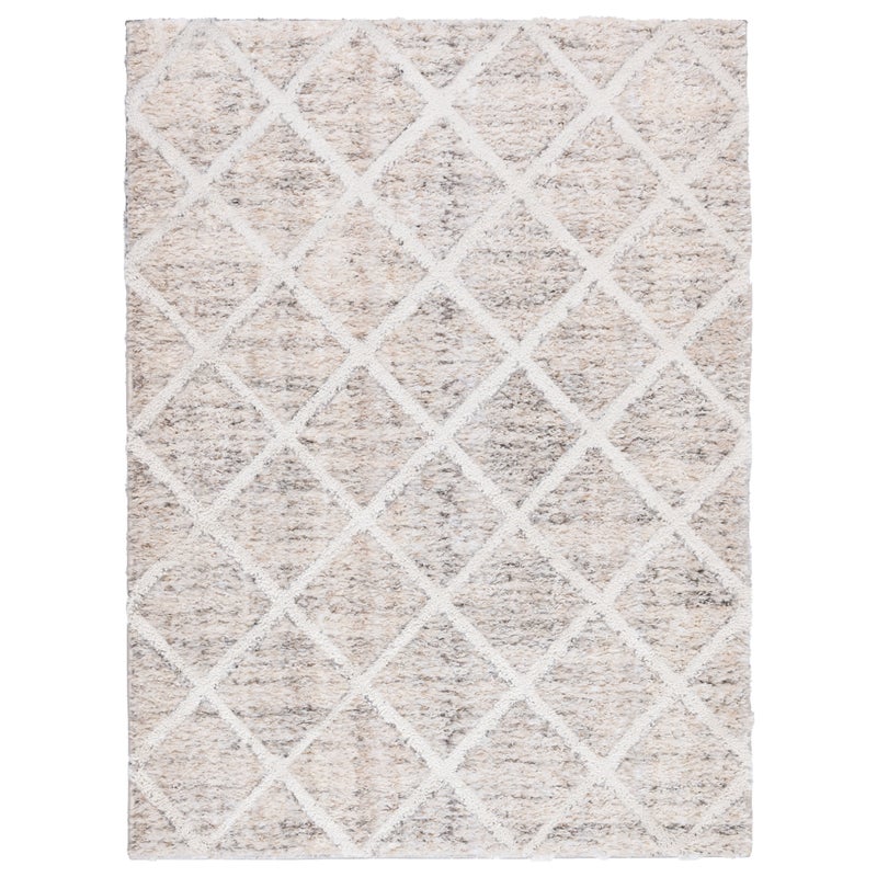 Dywan Multidecor Bilbao Shaggy 120 x 160 cm romby beżowy 1 szt.