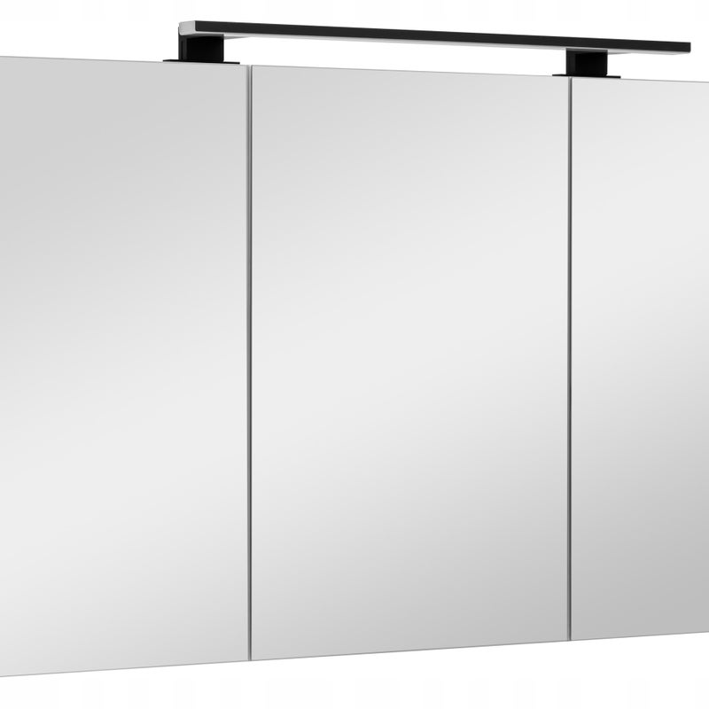 Szafka łazienkowa z lustrem oświetleniem lampką led lustrzana wisząca 100 cm