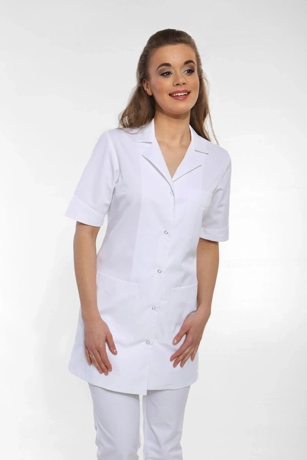 Fartuch medyczny Apolonia FA 410.0 rękaw krótki