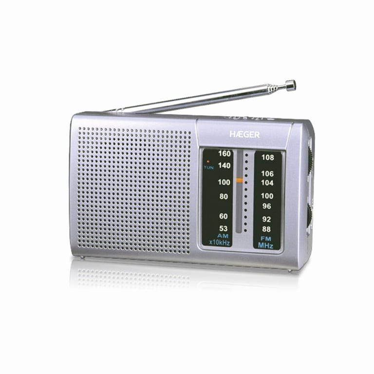 Haeger PR-BIB.001A radio Przenośny Cyfrowy Srebrny