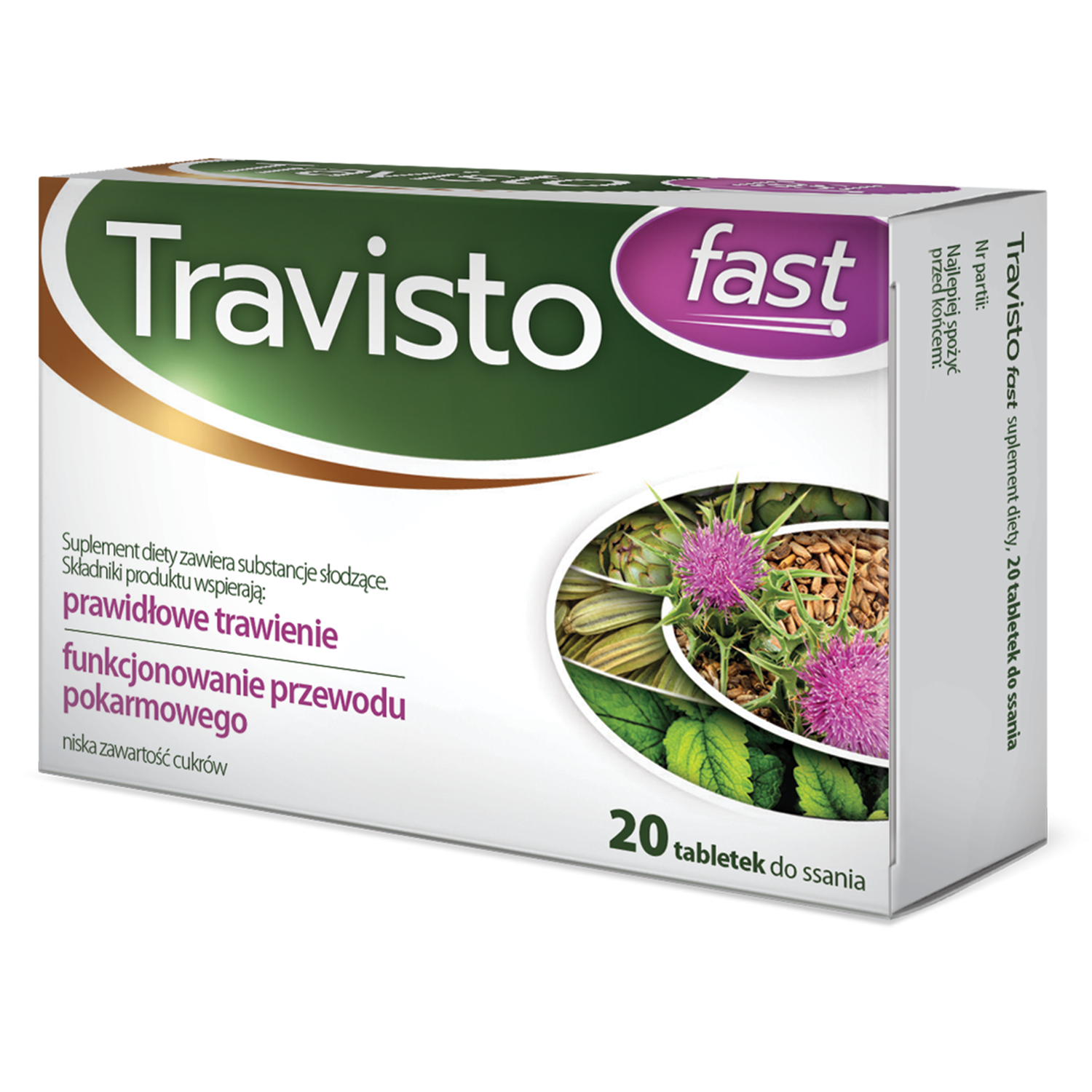 Travisto Fast, 20 tabletek do ssania