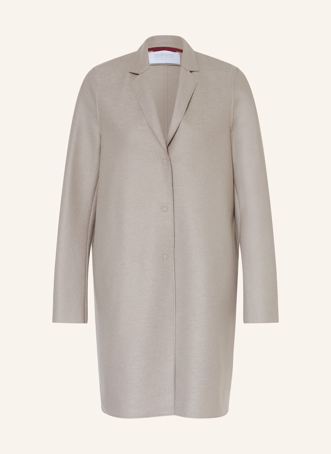 Harris Wharf London Płaszcz Wełniany grau