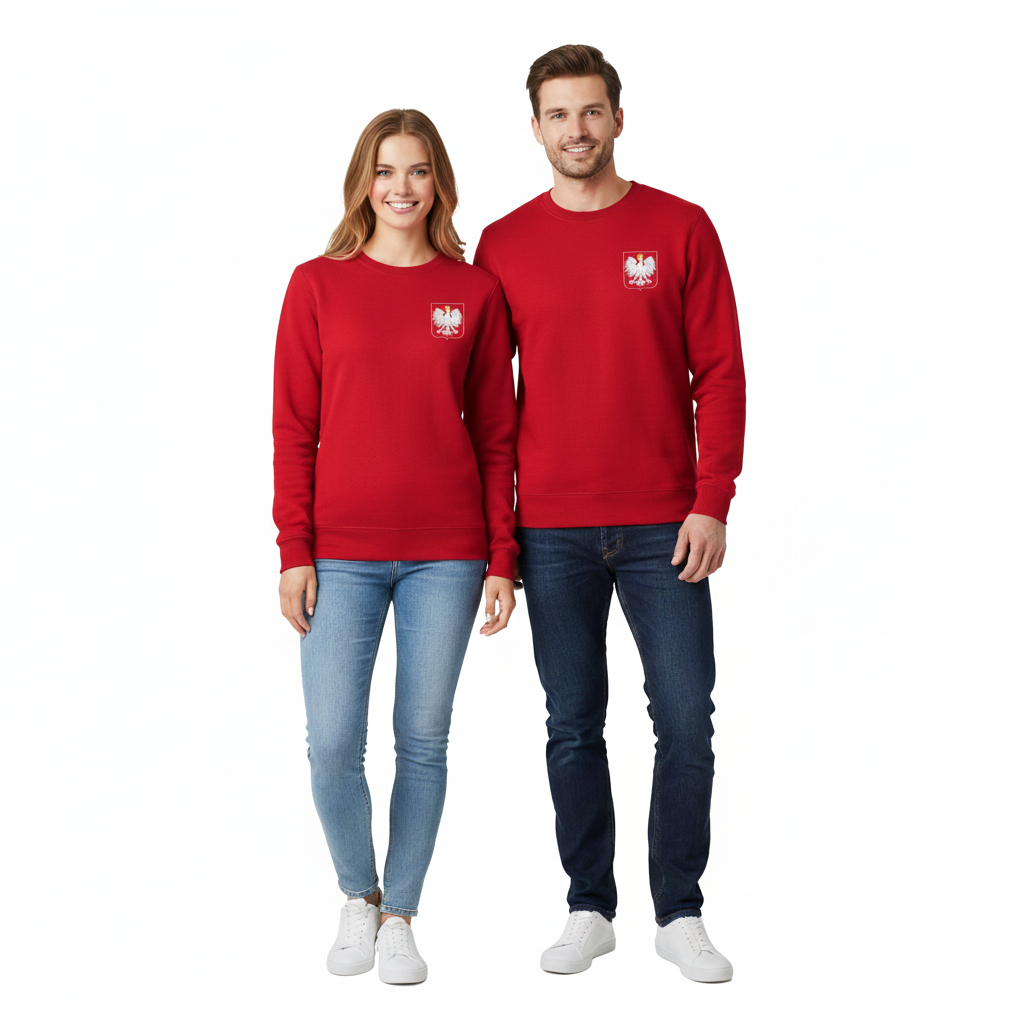 Bluza Męska Damska Polska Patriotyczna Kibica Reprezentacji TWÓJ NAPIS