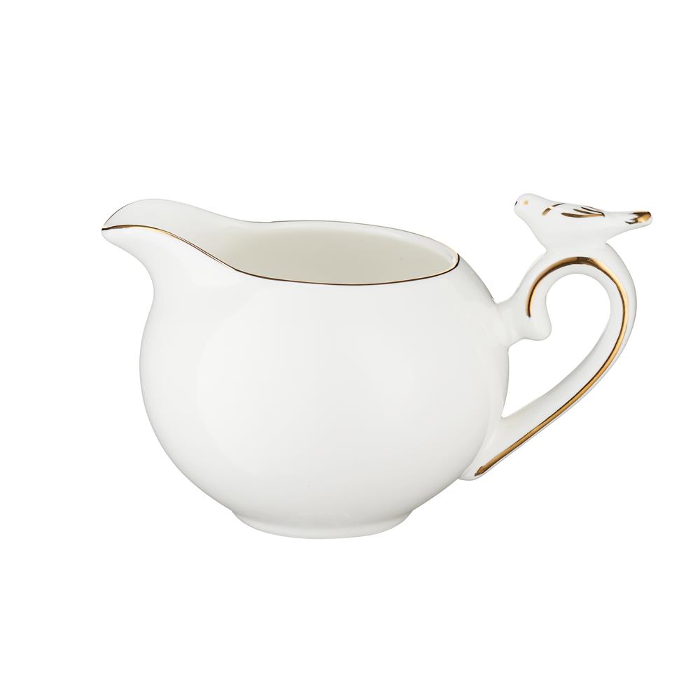 Mlecznik porcelanowy z ozdobnym uchwytem 8 cm PIAF