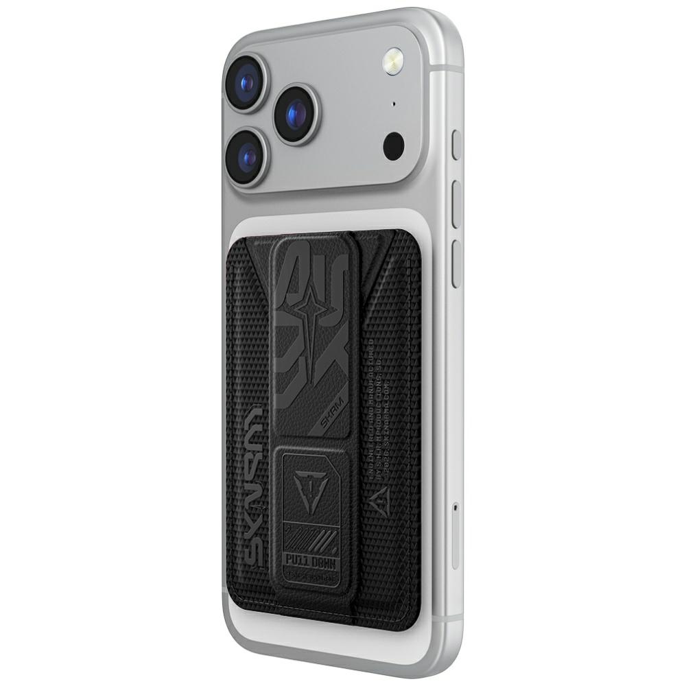 Portfel Skinarma Kado Phantom Magnetic Cardholder Grip Stand czarny