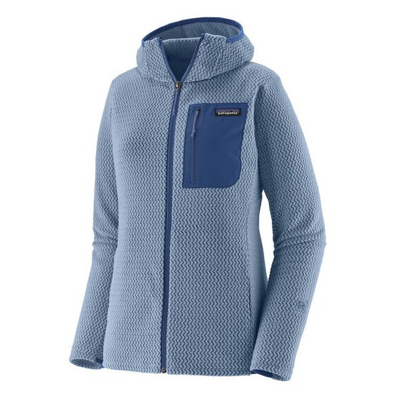 Bluza damska Patagonia W's R1 Air Full-Zip Hoody Rozmiar: L / Kolor: niebieski