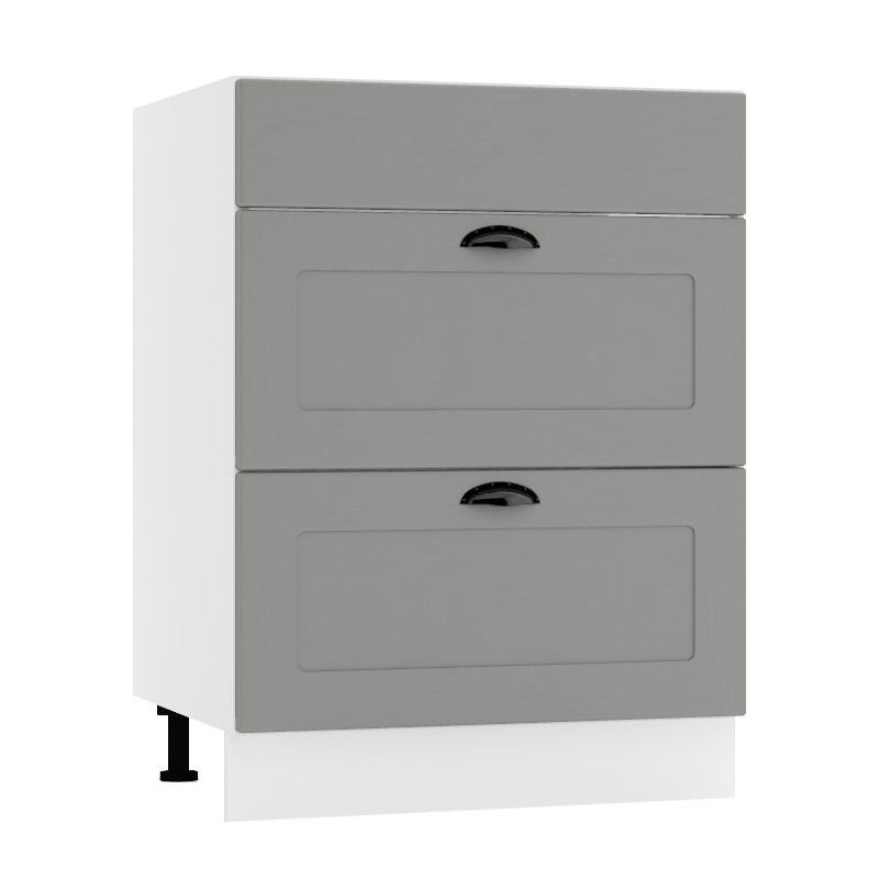 Szafka kuchenna stojąca 60 ADELE D60PC S/2 szara mat