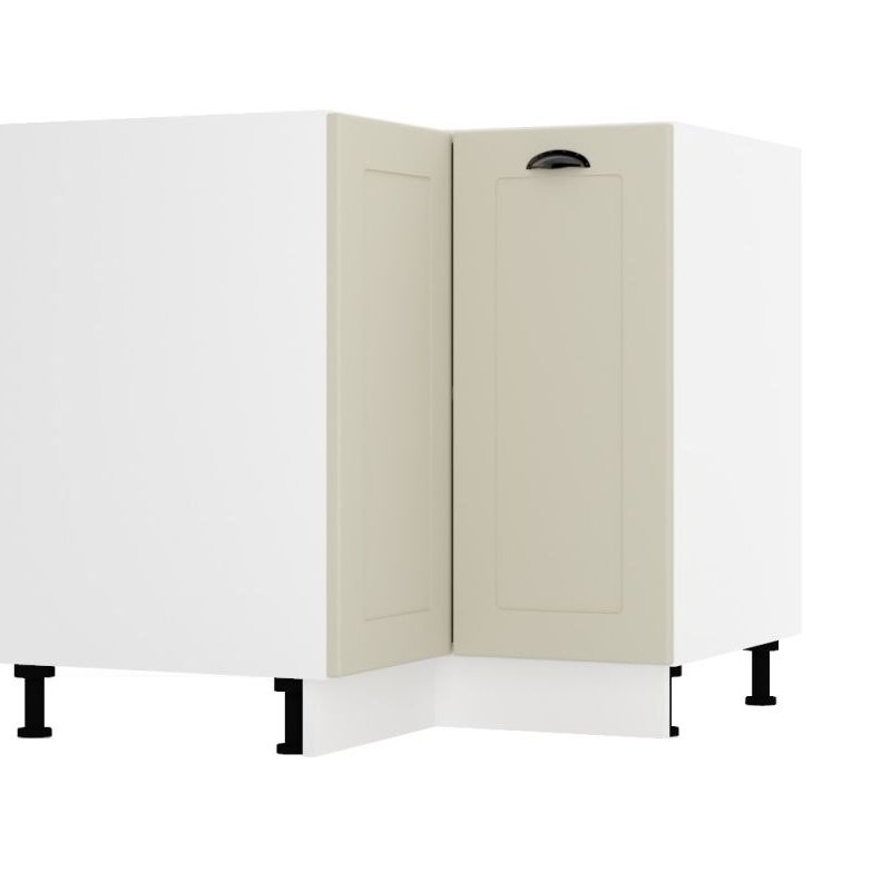 Szafka kuchenna narożna 90 ADELE DRP P/L beżowy mat