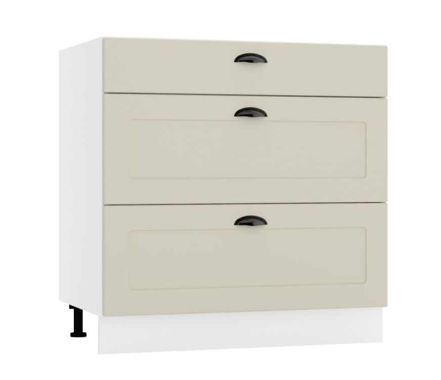 Szafka kuchenna stojąca 80 ADELE D80 S/3 beżowy mat