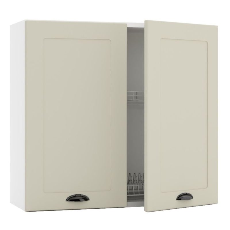 Szafka kuchenna wisząca z ociekaczem 80 ADELE W80 SU P/L beżowy matt