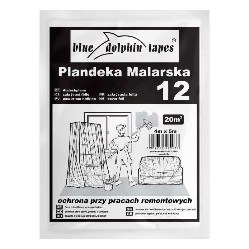 Blue Dolphin Plandeka malarska 12, , 4m x 5m