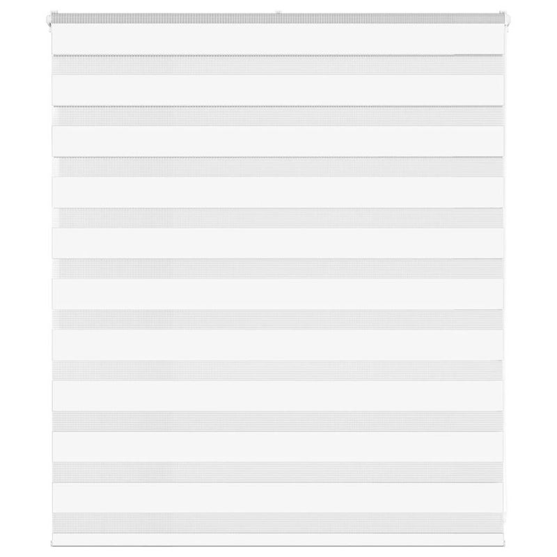 Roleta zebra, biała, szerokość tkaniny 115,9cm, poliester vidaXL