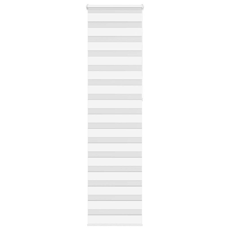 Roleta zebra, biała, szerokość tkaniny 55,9 cm, poliester vidaXL
