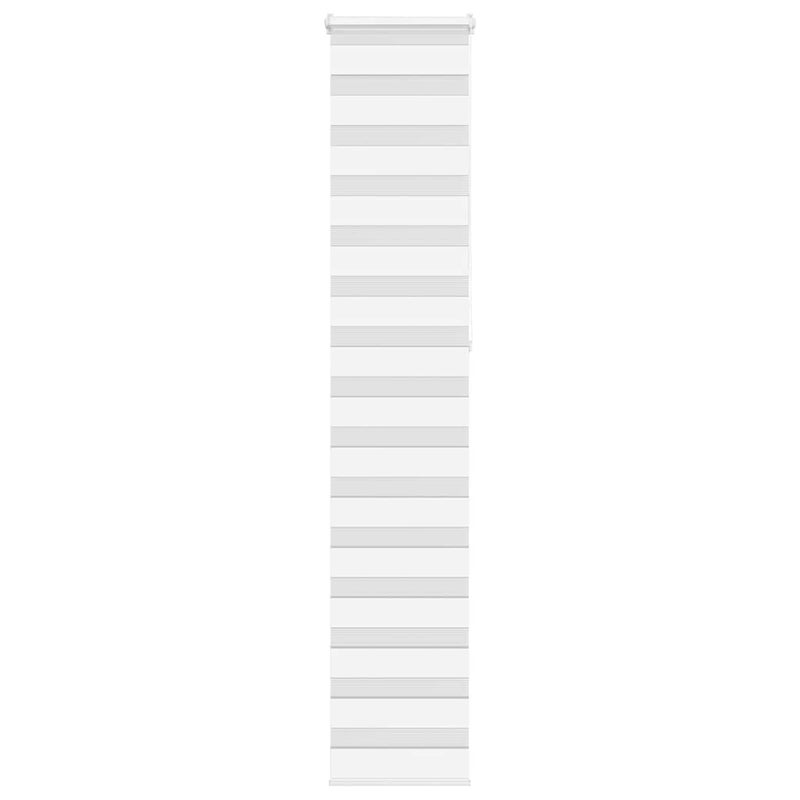 Roleta zebra, biała, szerokość tkaniny 45,9 cm, poliester vidaXL