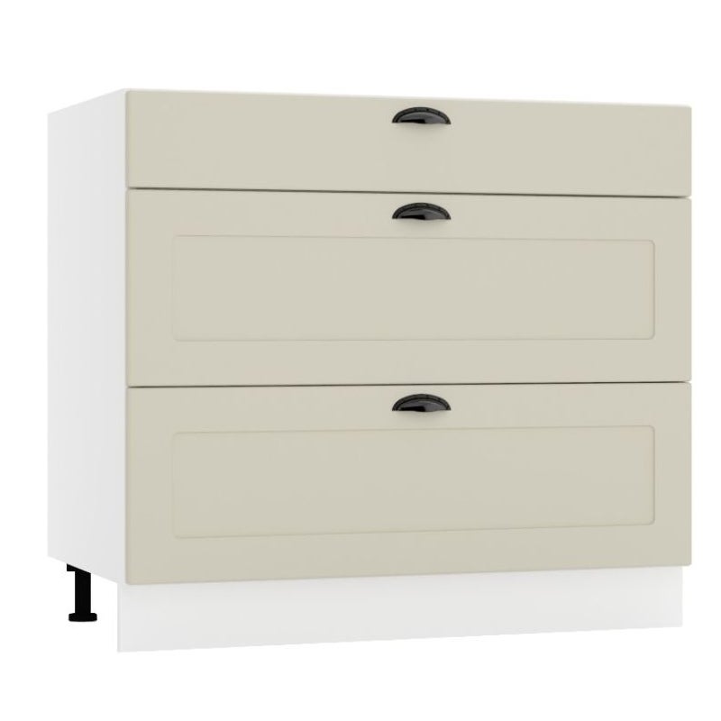 Szafka kuchenna stojąca 90 ADELE D90 S/3 PC beżowy mat