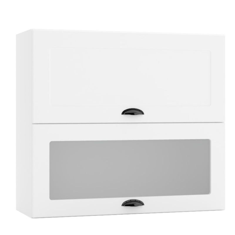 Szafka kuchenna wisząca 80 ADELE W80 GRF/2 SD biała mat