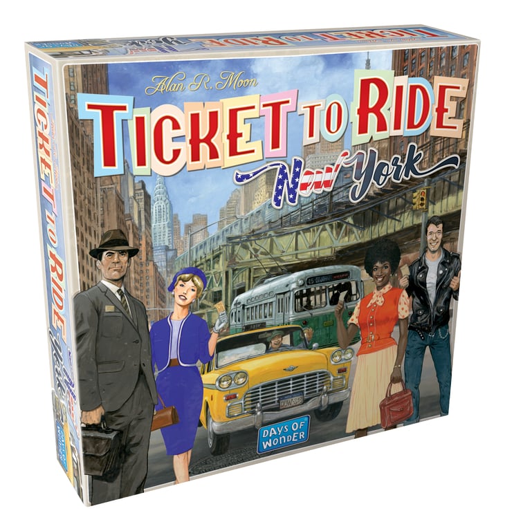 Asmodee Ticket to Ride New York Nordic Ticket to Ride New York 15 min Gra planszowa Strategia