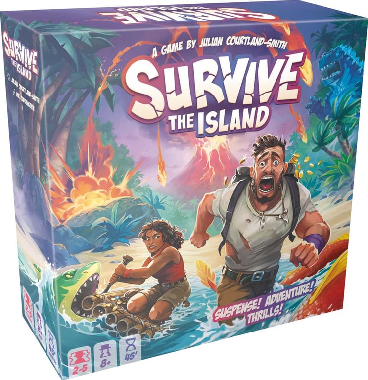 Asmodee The Island Survive Survive The Island Gra planszowa