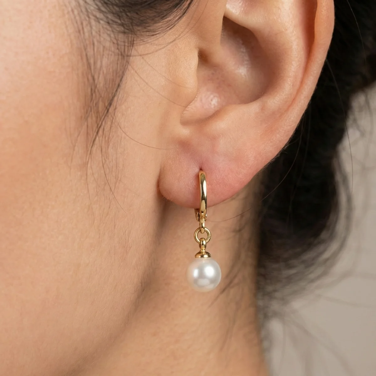 Kolczyki GOLDEN PEARL - TIMELESS CHARM