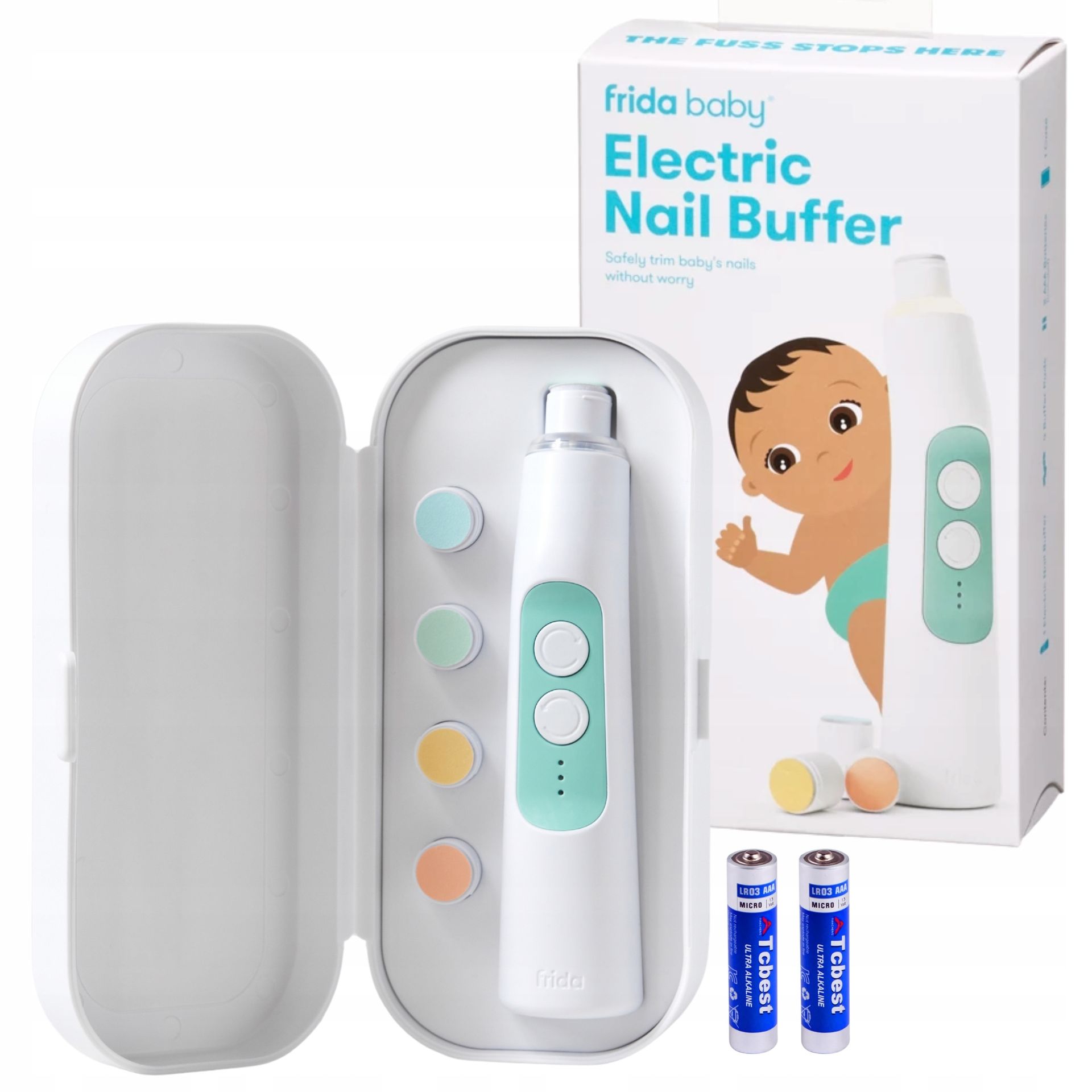 Frida Baby, elektryczny pilnik do paznokci dla dzieci w etui