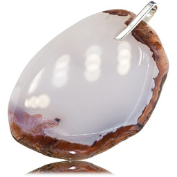 Agat Maroko Przepiękny Okazały Wisiorek Srebro Unikat