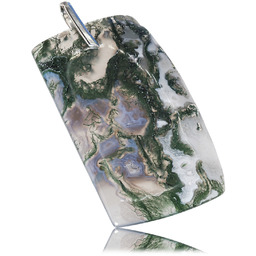 Agat Mszysty Wyjątkowy Okazały Wisiorek Srebro Unikat