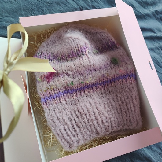 Czapka z wełną merino i alpaki FANTASIA 1.0 pudrowy róż