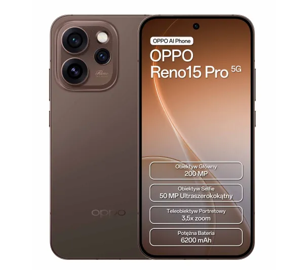 Oppo Reno 15 Pro 5G 12/512GB Brązowy