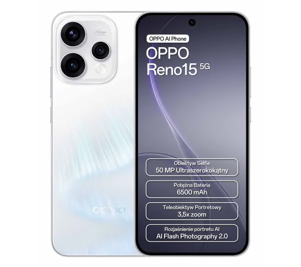 Oppo Reno 15 5G 8/512GB Biały