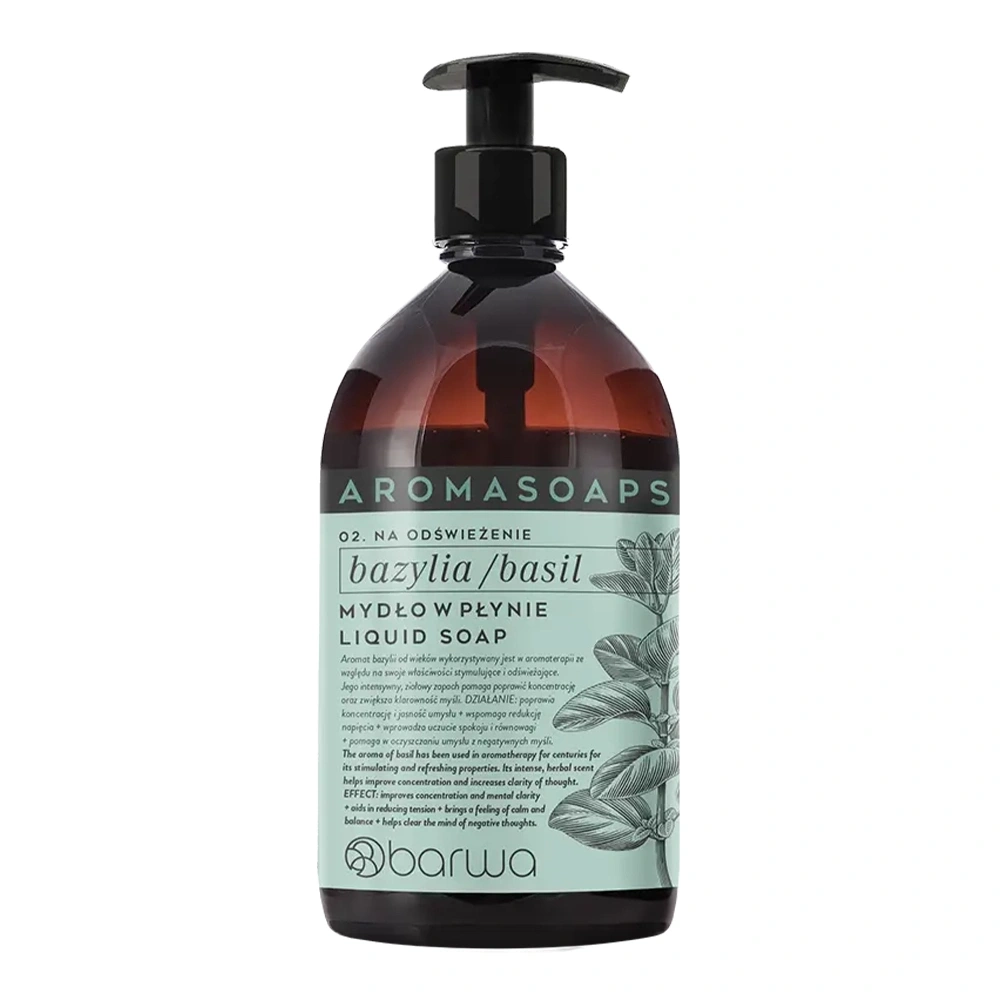 Barwa Aromasoaps mydło w płynie na odświeżenie Bazylia 500 ml