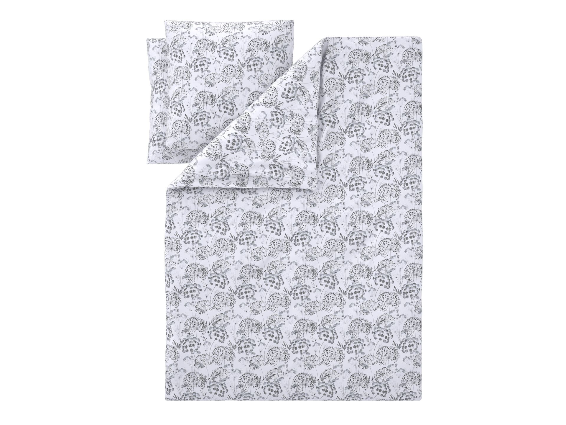 LIVARNO® Pościel z mikrowłókna satynowego, 220 x 200 cm (Kwiaty)