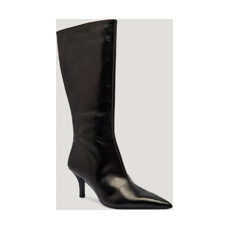 Patrizia Pepe Skórzane kozaki na szpilce