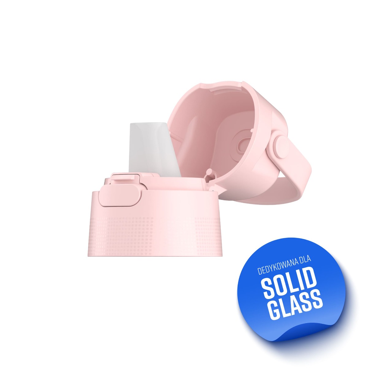 Zakrętka do butelki filtrującej Dafi SOLID GLASS Baby Pink